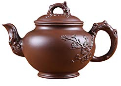 Maya Star Tetera china hecha a mano Yixing morada de arcilla tetera, gran capacidad Kongfu para el hogar A01