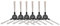 Fantisi 6 Pièces Brosses Latérales Robot Aspirateur Nettoyant Pièces pour Amibot Pure, Pulse et Prime,AMIBOT Prime H2O,AMIBOT Pure H2O