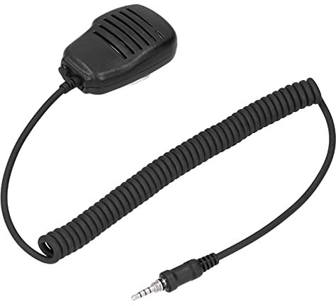 Annadue Microphone à Main Talky Walky, avec Clip D'épaule à Rotation 360 °, Micro PTT étanche pour Vertex VX-6R VX-7R VX6R VX7R FT-270 FT-270R VX-127, Plug and Play