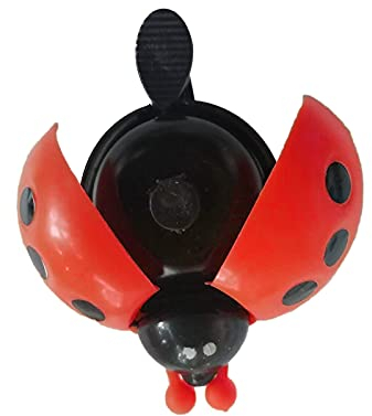 Kinder Fahrradklingel,Fahrradglocke Marienkäfer Form Horn Bike Lenker Bell Cycling Bell,Mountainbike Klingel Hupe Erwachsene Fahrradglocke Miniglocke für MTB BMX Rennrad Kinderfahrrad Zubehör (Rot)