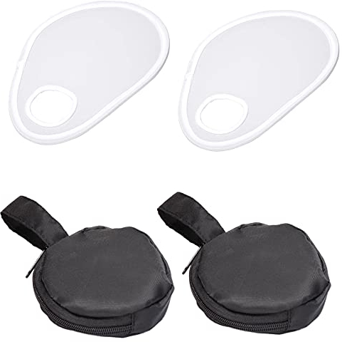 2 Pièces Diffuseur de Flash, Diffuseur Flash pour Appareil Photo, Portable Pliable avec Sac De Rangement, pour Objectifs D'appareil Photo Reflex, Accessoires D'objectif