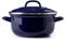 BK Indigo Cocotte Ronde Allemande Emaillée Héritage Néerlandaise avec Couvercle avec Revêtement Antiadhésif en Céramique Sans PFAS,24 cm/4.2 Litre,Induction,Va au lave-vaisselle et au four,Bleu Cobalt