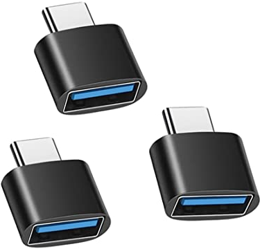YRIKE Adaptador USB C (3 uds), Adaptador USB C a USB 3.0, Adaptador USB C TOG, Compatible con Dispositivos Tipo C como Macbook y teléfonos móviles