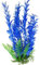 Blue and White Fish Tank Decoration Artificial Aquarium Plant with Weighted Base 41-43 cm (16 Inch) Tall, Fish Tank or Pond Foliage Ornament, Tall Plastic Seaweed Aquascaping Decor