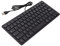 Clavier Ultra Fin à 78 Touches, Mini Clavier Filaire Muet, Interface USB, Clavier D'ordinateur de Bureau pour Russe, Français et Allemand(français)