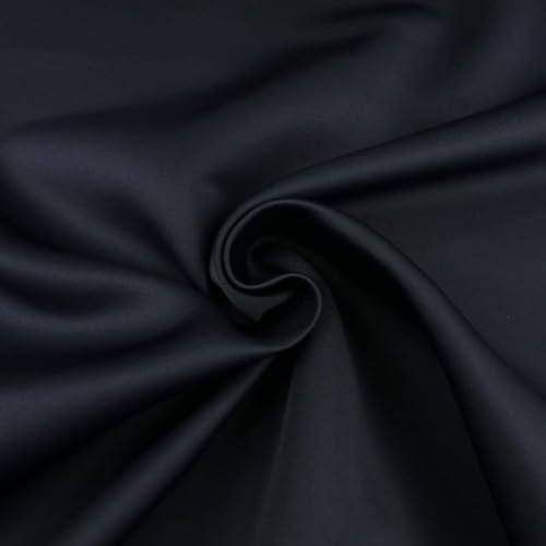 Hochwertiger einfarbiger Neopren-Stoff, 2 mm, Scuba-Schaum-Strick, 150 cm breit, 12 Farben (Probe (10 cm x 10 cm), Jet Navy Blue 7560)