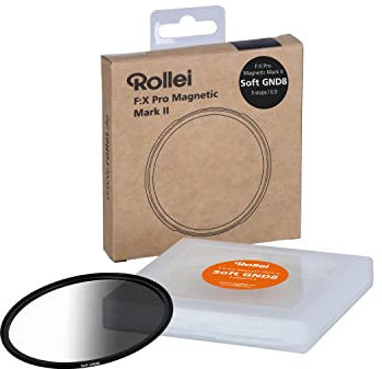 Rollei F:X Pro Magnetischer Softer-Verlaufsfilter GND8 MK II 72mm, super kratzfester magnetischer Glas-Filter mit 99,5% Reflexionsfreiheit und ohne optischen Verzerrungen