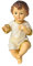 STOBOK Jesuskind Figur Krippe Weihnachten - Christkind Harz Heilige Statue Religiöse Tischfigur für Kirchen Wohnkultur 15cm
