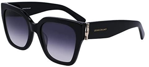 Longchamp LO732S Sunglasses, 001 Black, 55 Unisex