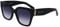Longchamp LO732S Sunglasses, 001 Black, 55 Unisex