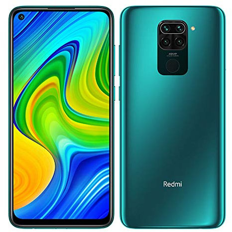 Xiaomi Redmi Note 9 Smartphone 4GB 128GB, 48MP 6.53”F Verde Forest Green [European version] (Reacondicionado)