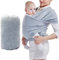 LICHENGTAI Ring Sling Tragetuch, Atmungsaktive Tragetuch Baby Wrap Babytrage Einstellbar Babytragen Babytragetücher für Babytrage Neugeborene & Kleinkinder bis 15 KG