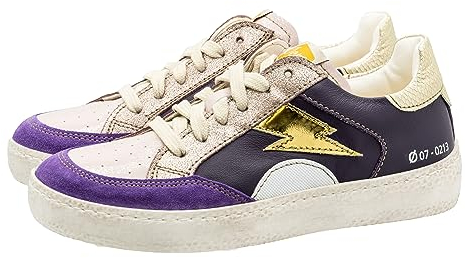 Ocra Sneaker Schuhe Mädchen pflanz. geg. Leder D402 violett, Schuhgröße:EUR 34