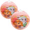com-four® 2X Ballon-Laterne für Kinder - Papierlampion zur Herbstzeit - Martinslaterne für Lichterumzug - Papierlaterne zu Halloween und Sankt Martin - Faltlaterne (2 Stück - Ø 25cm Hund rosa)