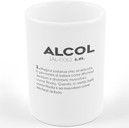 Tazza Mug ALCOL DESCRIZIONE DIVERTENTE - Tazza regalo di compleanno - Divertente - Humor