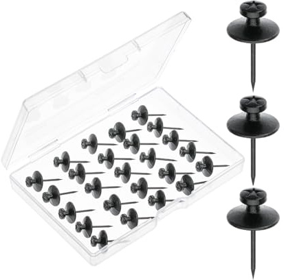 Mr. Pen- Double Headed Picture Hanging Nails, 25 Pack, Black, Picture Nails, Tacks for Wall Hangings, Pins, Thumb Tacks, Picture Hangers