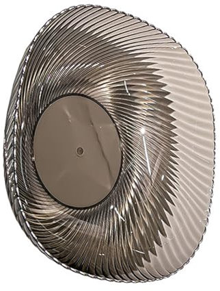 SIXRUN Theken-Obstschale, Transparent, Großes Fassungsvermögen, Aufsatz-Snackschale, Süßigkeiten-Servierschale für den Haushalt, Theken-Obstschale (BLACK)