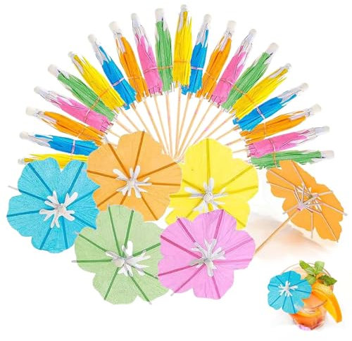 TICKLELY 100 Piezas Palillos de Cóctel – Coctel Palillos para Aperitivos Candy Bar Púas– Decoración de para Cupcakes, Té de Burbujas, Tarta, y Chuches – Ideal para Cócteles y Batidos