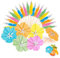 TICKLELY Cocktail Ombrelle - Mini Parasol pour Cocktail, Cure Dent en Bois, Pic Apéritif, Décoration de Cocktail Multicolore
