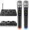 Wireless Karaoke System, Portable Karaoke Microphone Mixer with 16 Channels UHF Wireless, Optical AUX Microphone Speaker for Smart TV, PC, Amplifier, Speaker, KTV
