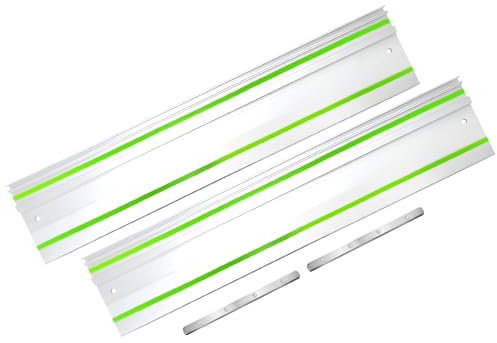 162,6 cm Führungsschiene 81,3 cm, 2 Stück für Festool, zweiteilige 81,3 cm Schiene für Festool TS-55/TS-60/TS-75 Schienensägen, 64 Zoll Führungsschiene mit Verbindungsstück, hochfeste