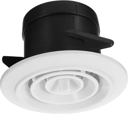 HONMEET Runde Lüftungsabdeckung aus Abs für Decke mit Einfacher Installation Modernes Belüftungsgitter Rund zur Abluftöffnung in Wohnung und Haus Geeignet für Sommeranlässe