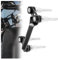 HAHFXEXKRG Halterung Motorrad Navigation Für B&MW Für R NineT Für Scrambler Motorrad Verstellbarer Verlängerungslenker Handy-Navigationshalterung USB-Telefonlade(12MM Bracket)