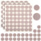 EupHHonycs 144 Stücke Filzgleiter Selbstklebend Rund, Filzgleiter Stühle Möbelgleiter 5mm Dicke Möbel Filzgleiter für Möbelfüße Stuhlbeine, Hartholzböden Beige