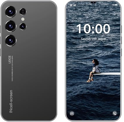 Fine Life Pro Sblocca telefono, schermo da 6,3 pollici, smartphone 4G-LTE FDD TDD, doppia fotocamera, 2GRAM, 16GROM, espandibile 128GB, doppia SIM card, adatto per utenti principianti (5, black)