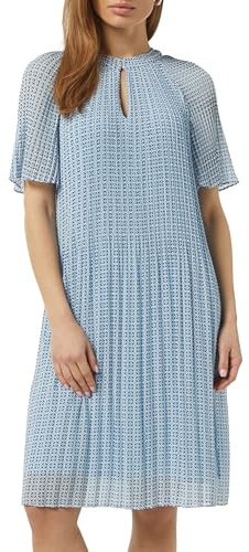 Comma Plissee Kleid Print
