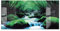 timalo Küchenbild aus Acrylglas modernes Wandbild Glasbild Deko Küche XXL Bild wie Glas | 120x60cm Wald, Wasserfall, grünes Moos, Natur, magische Landschaft