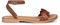 miMaO Sandales plates en cuir Camel, EU 38
