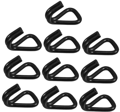 JECOMPRIS Lot De 10 Crochets De Rangement Verticaux Pour Outils Remorques Manteaux Vêtements Coffres De Voiture Garages Quincaillerie Acier Noir