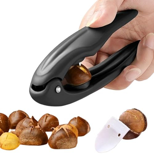 Flygragon Profi Maronen-Schneider & Nussknacker aus 304 Edelstahl, für Walnüsse & Haselnüsse - Spülmaschinengeeignet, Langlebig - Ideal als Geschenk für Feinschmecker und Hobbyköche