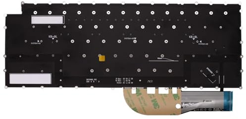 UK English Backlit Keyboard for Dell XPS 15 9500 9510 9520 PRECISION 5550 5560 Laptop Keyboard with No Frame