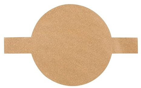 jiingekk 100 fogli rotondi in pergamena rivestita in silicone resistente al calore, con linguette facili da impugnare, per forno e microonde, carta rotonda