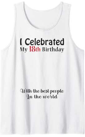 18. Geburtstag Unterschreiben Unterschrift 18 Geburtstag Tank Top