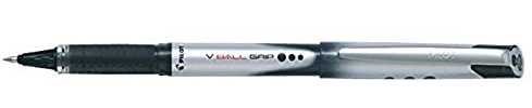 PILOT - V -Ball Grip 7 Rollerball Pen - Medium 0.7mm Tip - 12 x Black