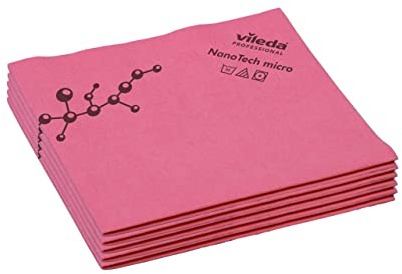 Bayetas NanoTech micro - Efecto antibacteriano pack 5uds color rojo