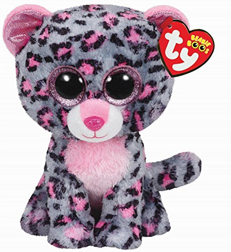TY Tasha Leopard Plüsch pink/grau One Size