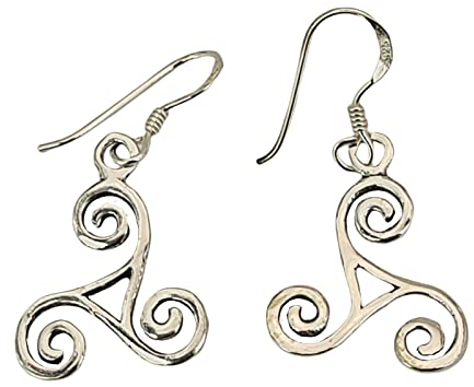 Triskelen Ohrringe aus 925 Sterling Silber (or 19)
