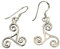 Triskelen Ohrringe aus 925 Sterling Silber (or 19)