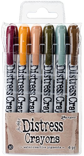 Ranger Tim Holtz Distress Crayon Farbstifte-Set, mehrfarbig, 13,97 x 7,62 x 1,27 cm, Mehrfarbig, 13.97 x 7.62 x 1.27 cm