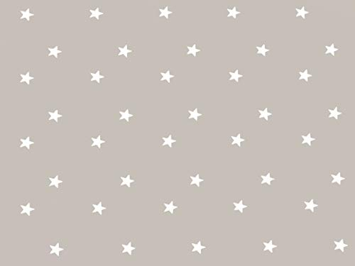 Home Direct Large Rectangular Oilcloth PVC Wipe Clean Tablecloth Table Cover 140cm x 240cm 55x94 Stars Beige Grey