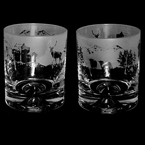 Animo Glass Scottish Scene Whisky Tumbler (1 Single Glass)
