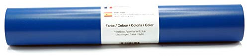 Selbstklebende Wandtattoo-/ Plotterfolie Vinylfolie matt 30,5 cm x 3 m - Farbauswahl, Farbe:360 Mittelblau
