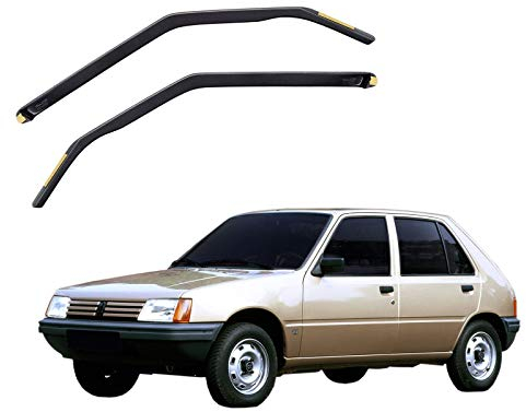 J&J AUTOMOTIVE | Heko Deflecteurs d'air Déflecteurs de Vent Compatible avec 205 4P. Berlina 1984-1998, Ensemble 2 pcs, Aérodynamique, Montage Facile