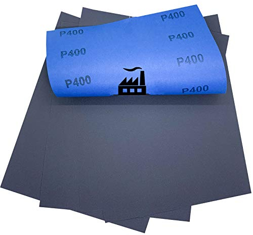 25x Dipoxy - Wasserfestes Schleifpapier P400 Bogen 230 x 280 mm für den Nassschliff