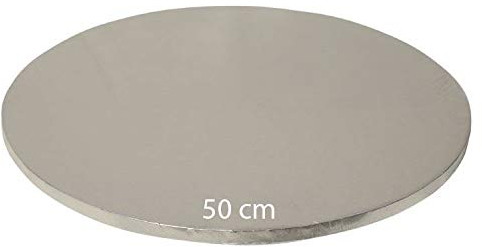 Tortenplatte/Cake Board Rund Silber 50 cm