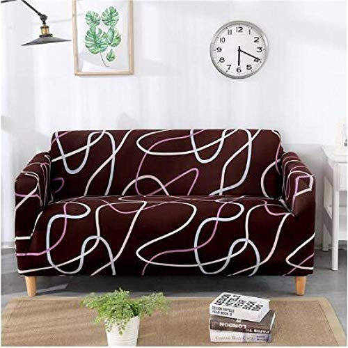 LNXSESN Sofabezug Dunkelrot Pink Sofa überzug Stretch Couch überzug Elasthan Universal Sofabezug Ecksofa Moderne Anti-Haar Sofa Cover Einstellbar Antirutsch Couchbezug 1 Sitzer